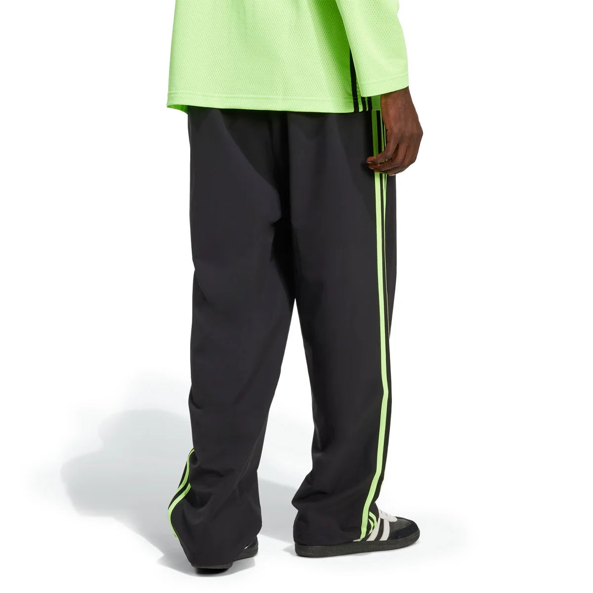 Adicolor Woven Drill Pant 'Black/Signal Green' - Image 4