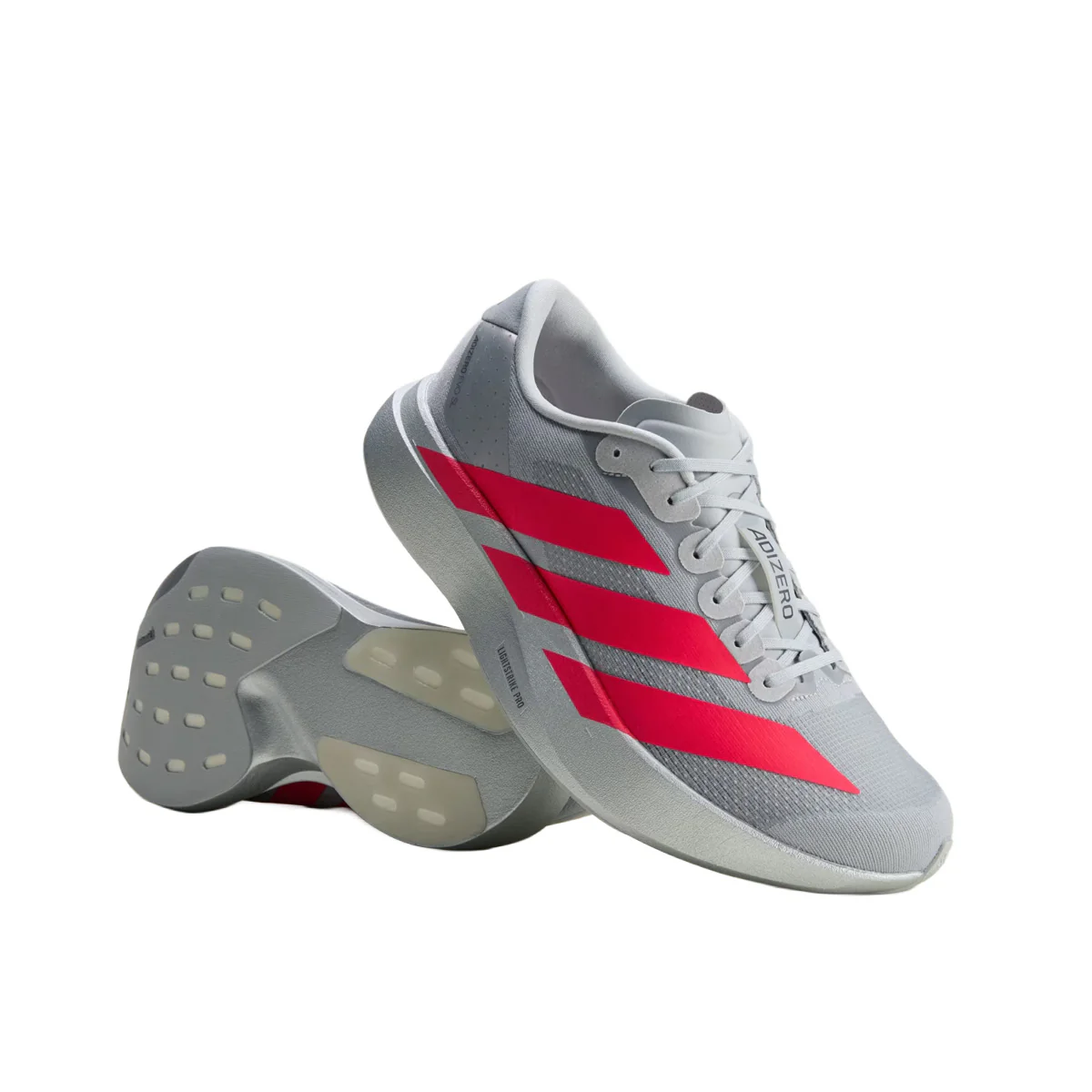 Adizero EVO SL 'Silver Metallic / Lucid Red / Iron Metallic' - Image 2
