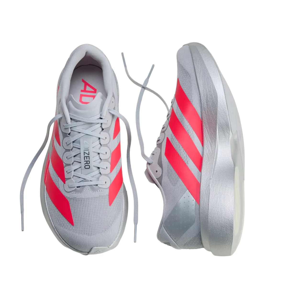 Adizero EVO SL 'Silver Metallic / Lucid Red / Iron Metallic' - Image 3