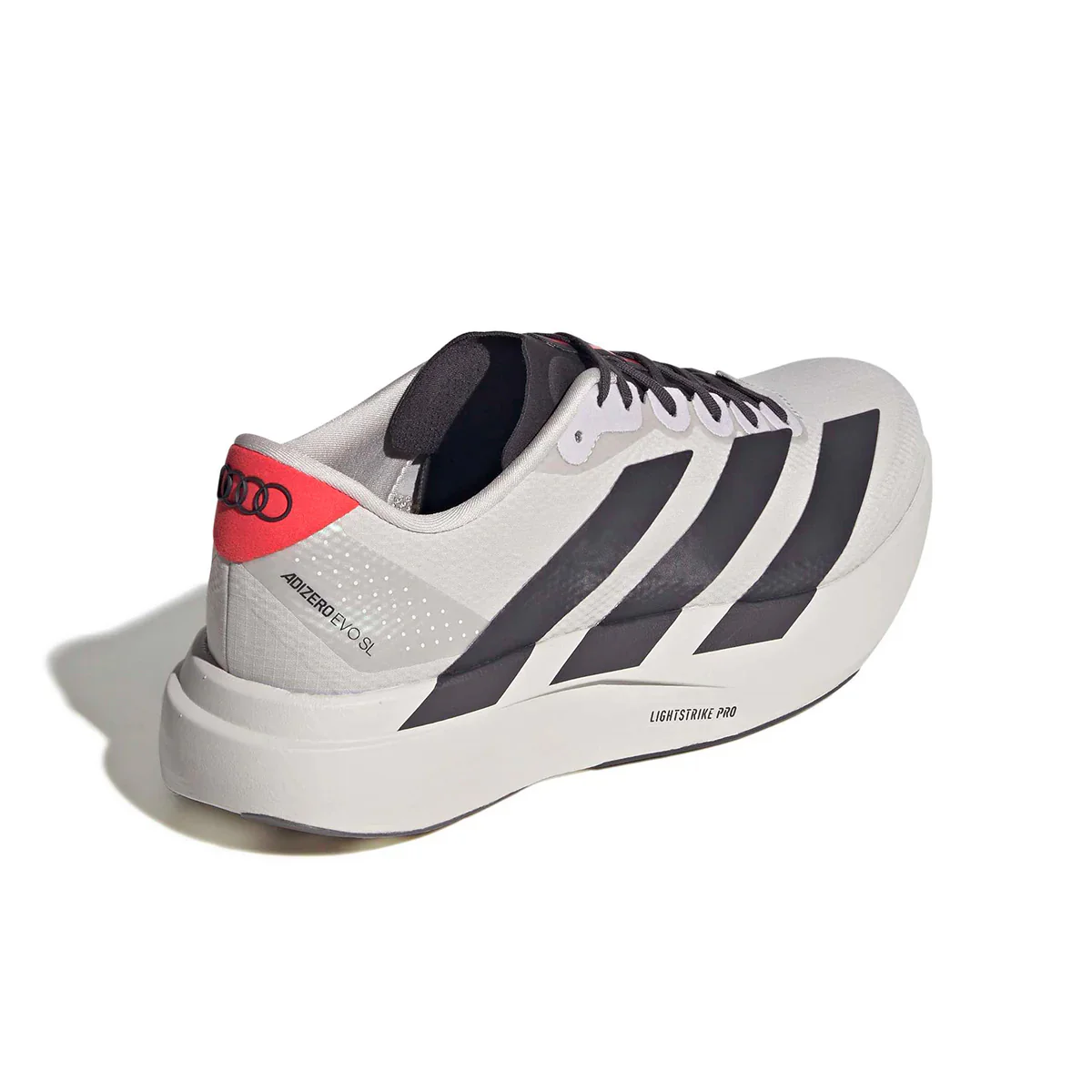 ADIZERO EVO SL WOVEN AUDI REVOLUT F1 'CHALK PEARL/UTILITY BLACK/HIGH-RES RED' - Image 4