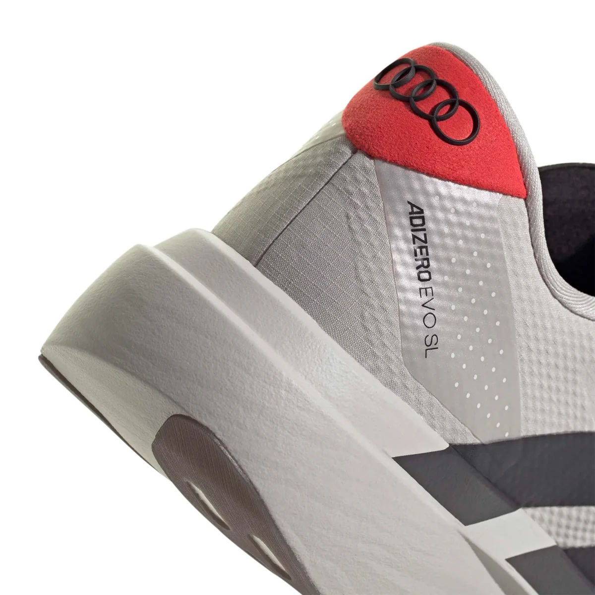 ADIZERO EVO SL WOVEN AUDI REVOLUT F1 'CHALK PEARL/UTILITY BLACK/HIGH-RES RED' - Image 7