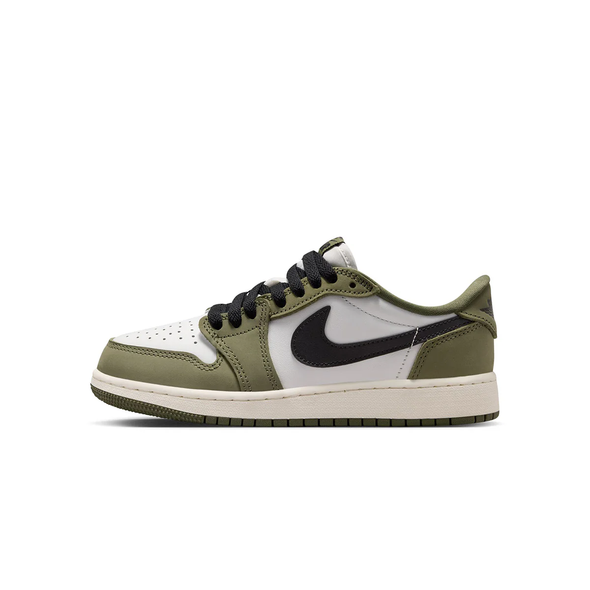 Air Jordan 1 GS Retro Low 'Medium Olive and Summit White' - Image 3