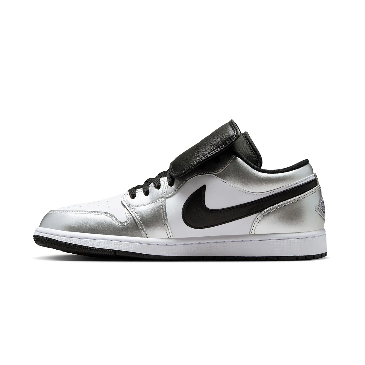Air Jordan 1 Low SE 'WHITE/BLACK-WHITE/METALLIC SILVER' - Image 3