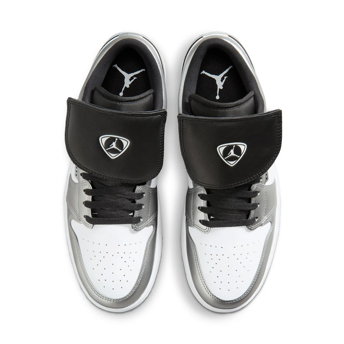 Air Jordan 1 Low SE 'WHITE/BLACK-WHITE/METALLIC SILVER' - Image 4