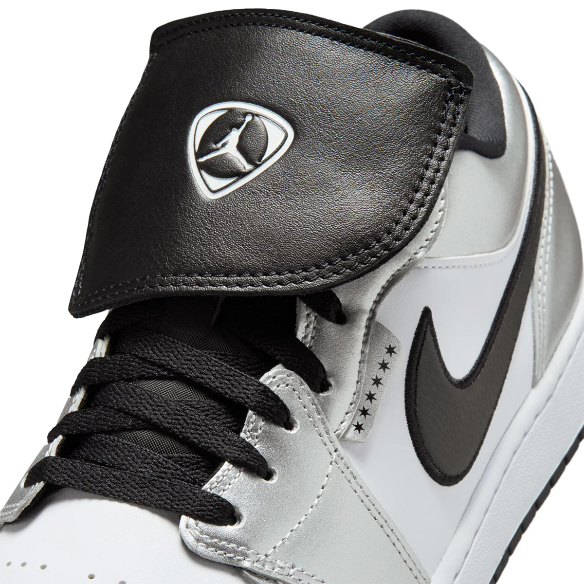 Air Jordan 1 Low SE 'WHITE/BLACK-WHITE/METALLIC SILVER' - Image 8