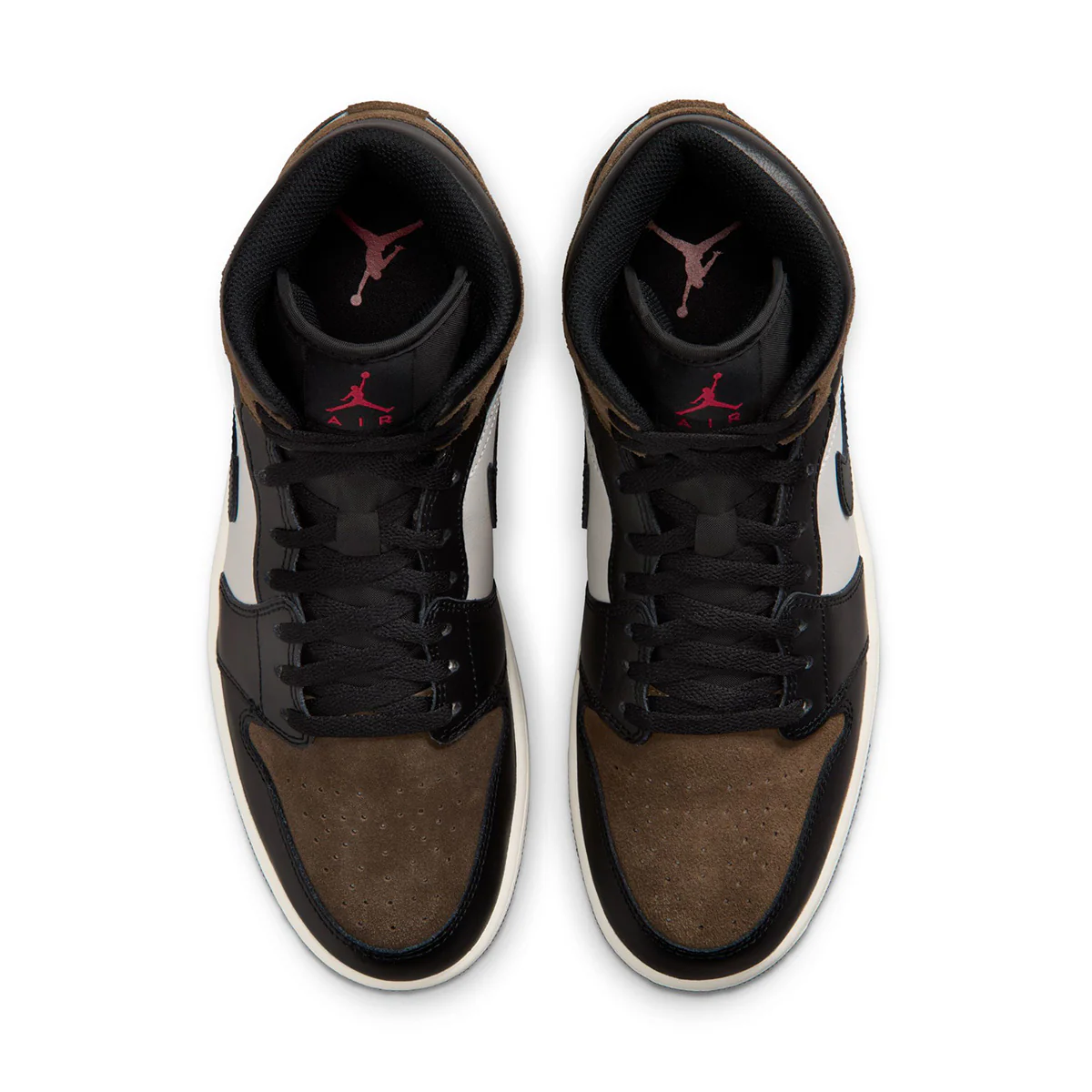 Air Jordan 1 Mid 'BLACK/PHANTOM/PALOMINO/UNIVERSITY RED' - Image 5