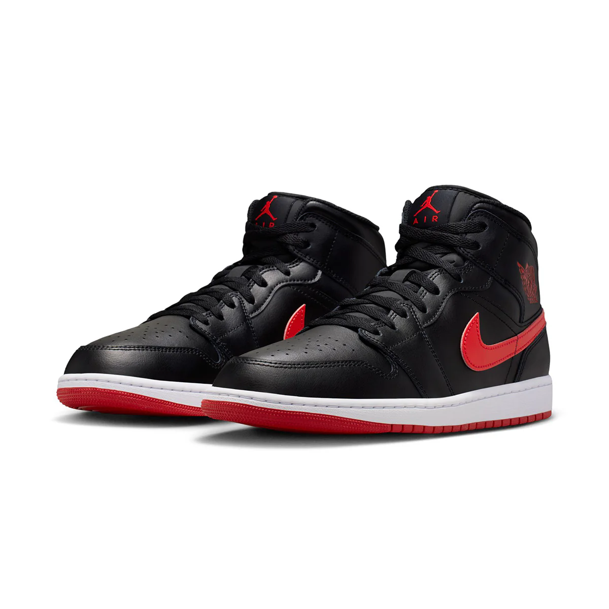 Air Jordan 1 Mid 'BLACK/UNIVERSITY RED/WHITE' - Image 2