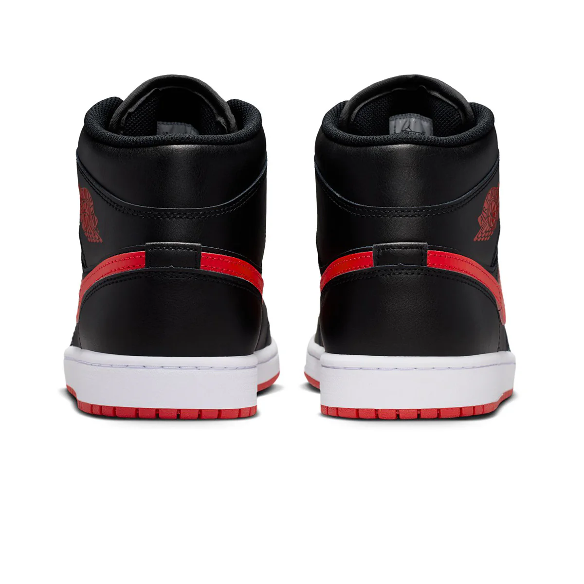 Air Jordan 1 Mid 'BLACK/UNIVERSITY RED/WHITE' - Image 3