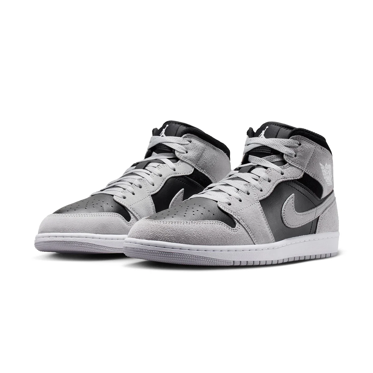 Air Jordan 1 Mid 'LT SMOKE GREY/WHITE/BLACK' - Image 2