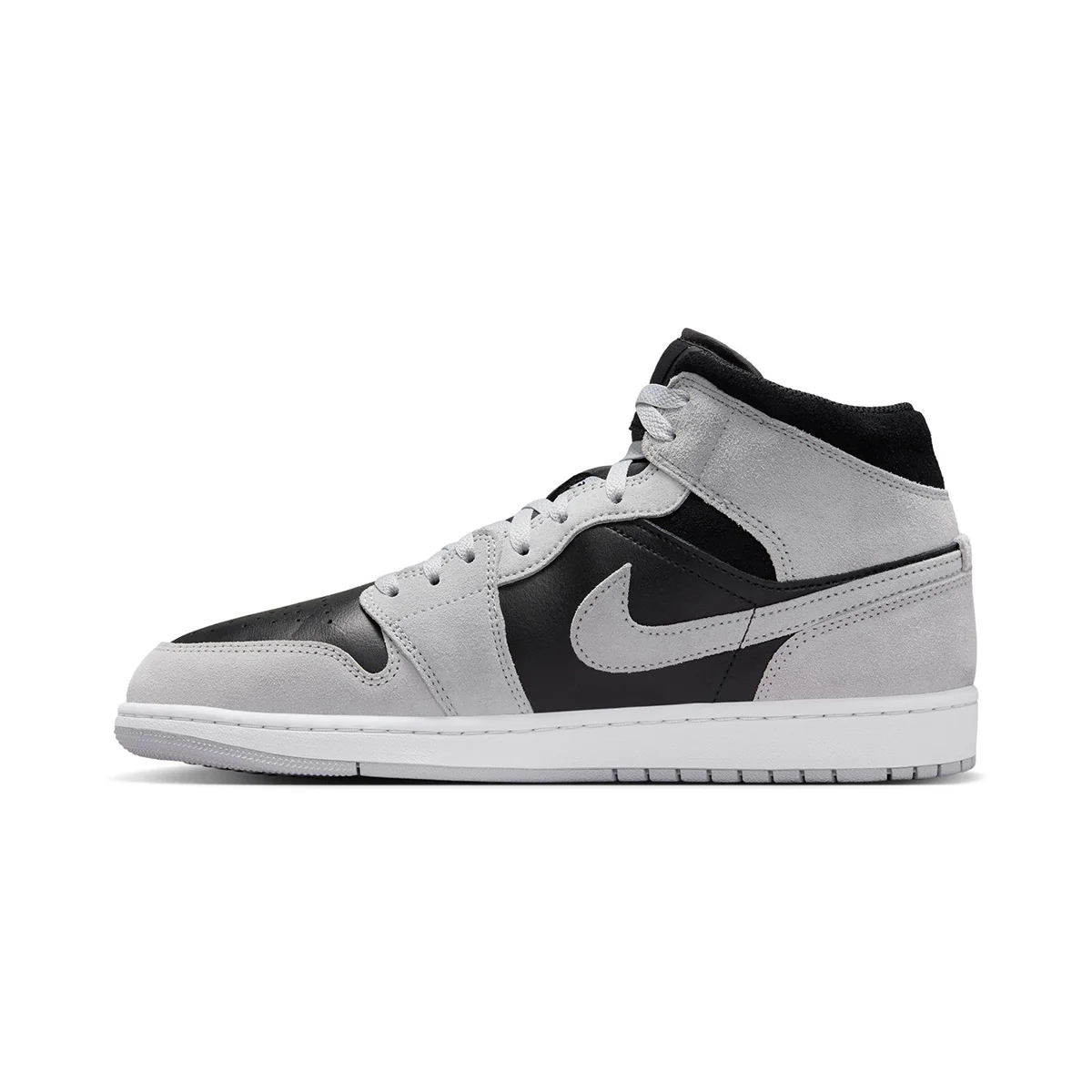 Air Jordan 1 Mid 'LT SMOKE GREY/WHITE/BLACK' - Image 3