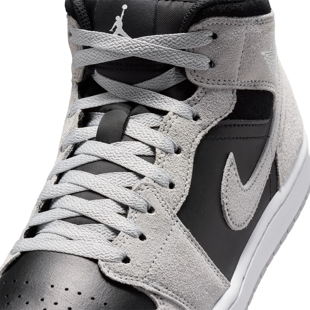 Air Jordan 1 Mid 'LT SMOKE GREY/WHITE/BLACK' - Image 8