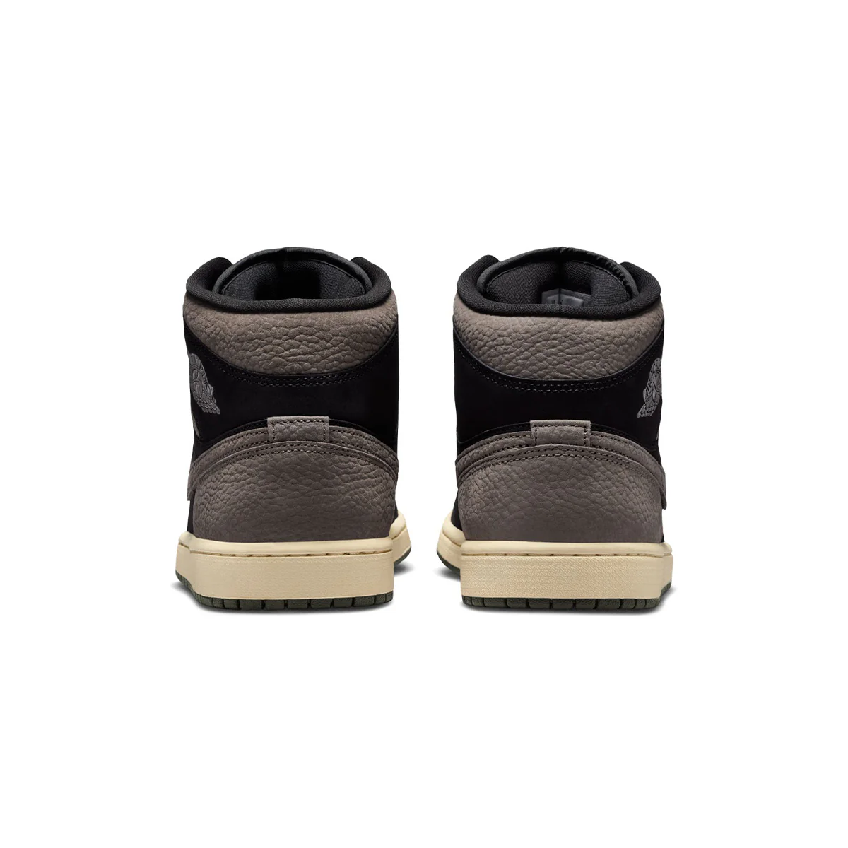 Air Jordan 1 Mid SE 'BLACK/OLIVE GREY-LT WILD MANGO' - Image 5
