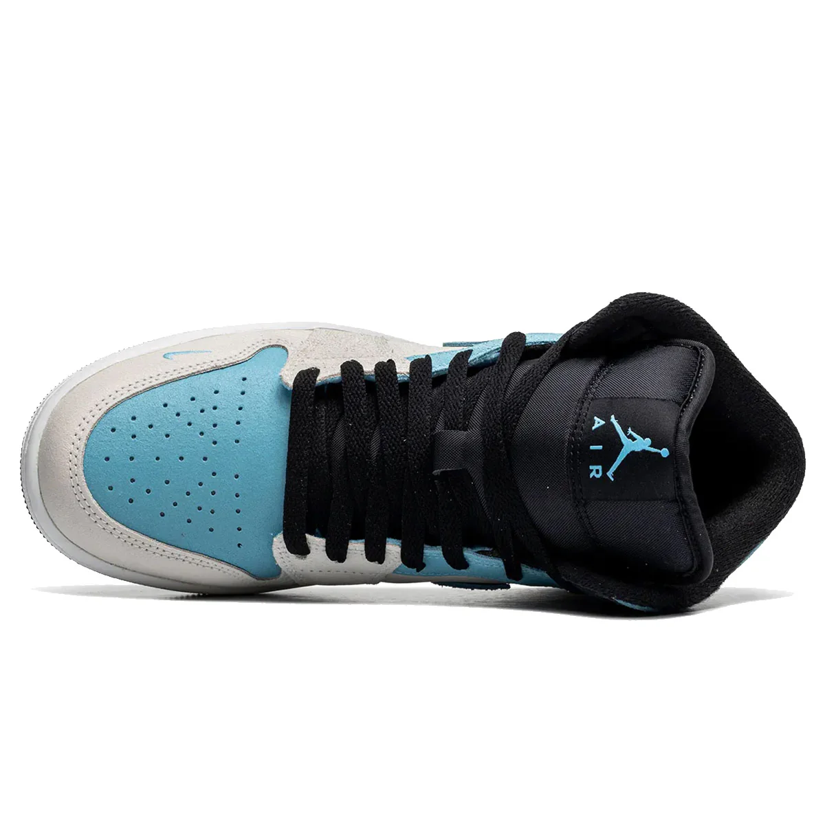 Air Jordan 1 Mid SE 'White/Light Blue/Grey' - Image 4