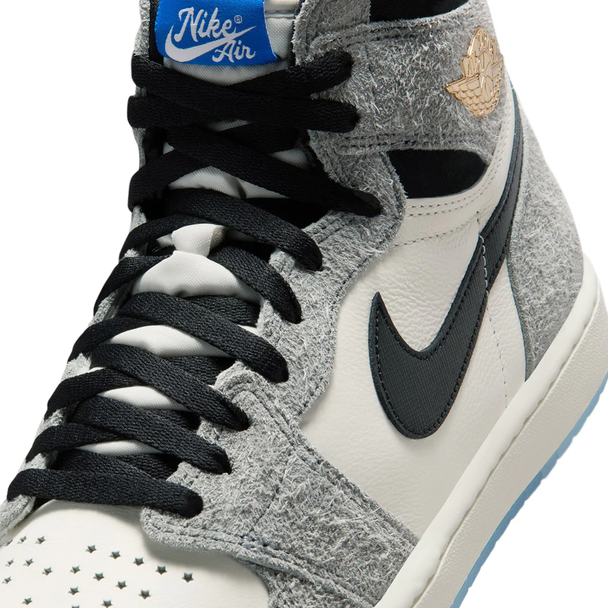 Air Jordan 1 Retro High OG 'COOL GREY/BLACK/SAIL/GAME ROYAL' - Image 6