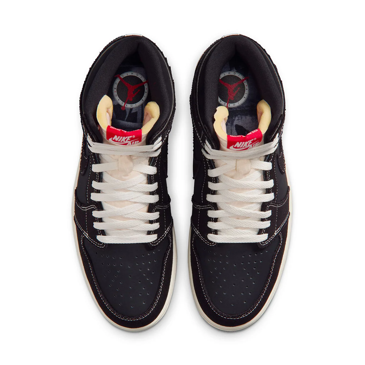 Air Jordan 1 Retro High OG Flight Club 'BLACK/UNIVERSITY RED/SAIL/GUM MED BROWN' - Image 4