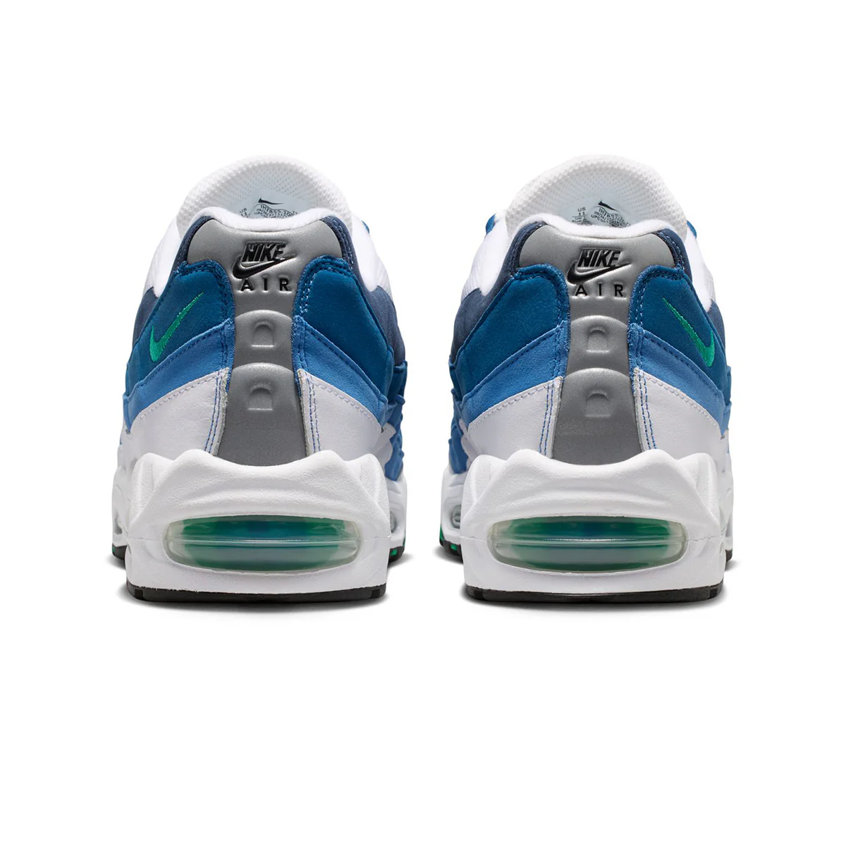 Air Max 95 OG Big Bubble 'WHITE/EMERALD GREEN/LAKE BLUE' - Image 5