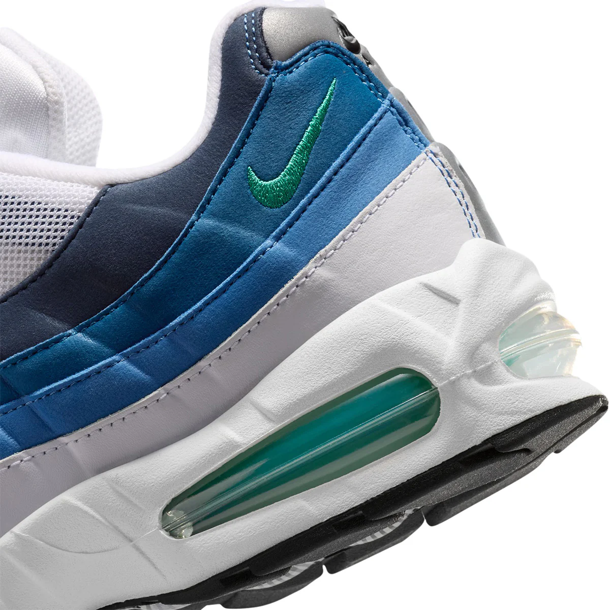 Air Max 95 OG Big Bubble 'WHITE/EMERALD GREEN/LAKE BLUE' - Image 7