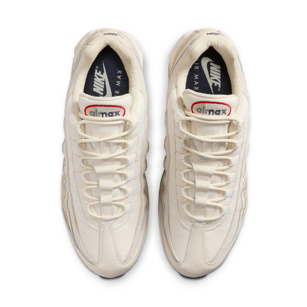 Air Max 95 OG PRM 'Pale Ivory/Light Khaki/Sail/University Red' - Image 4