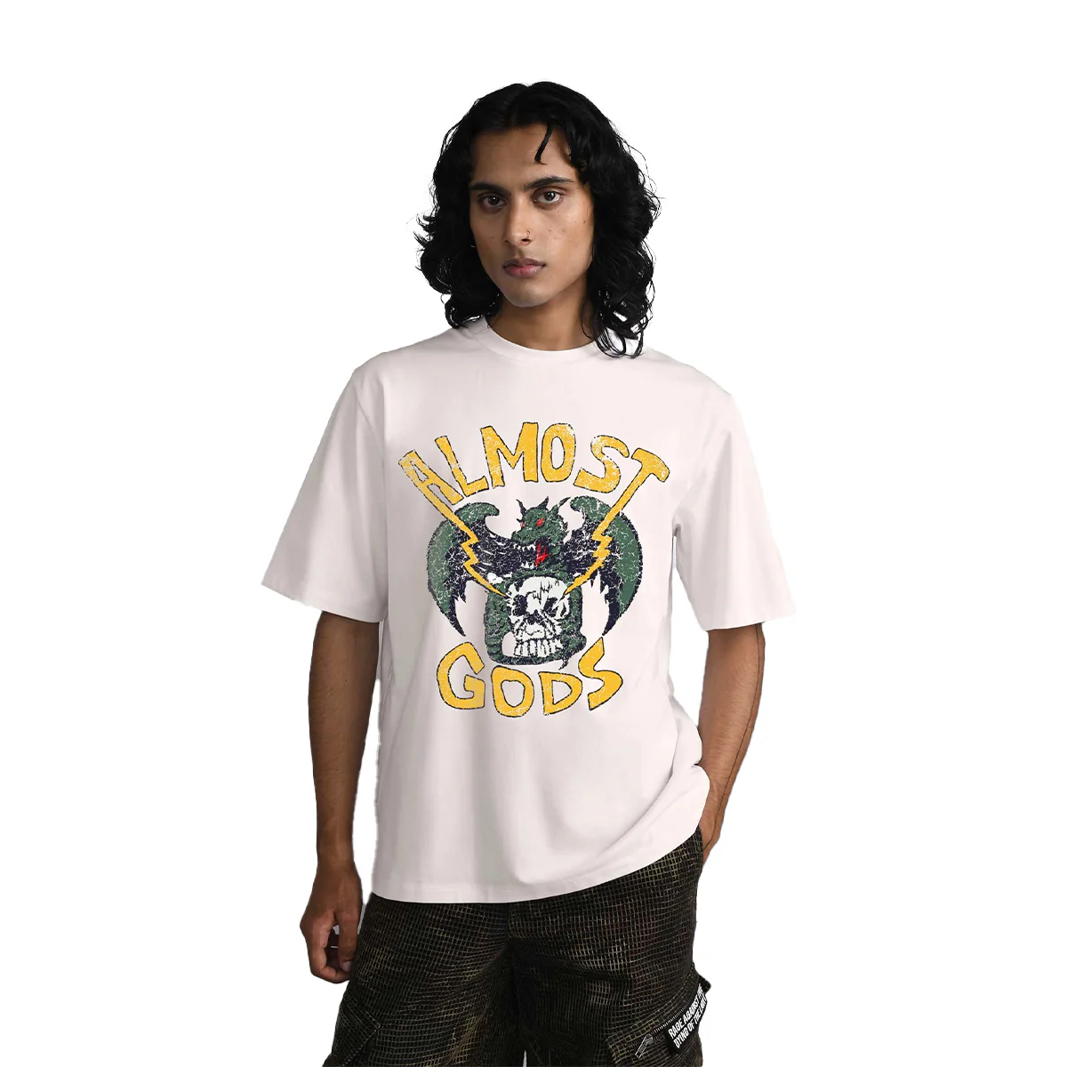 Almost Gods Recon Tee in Off White - Image 2