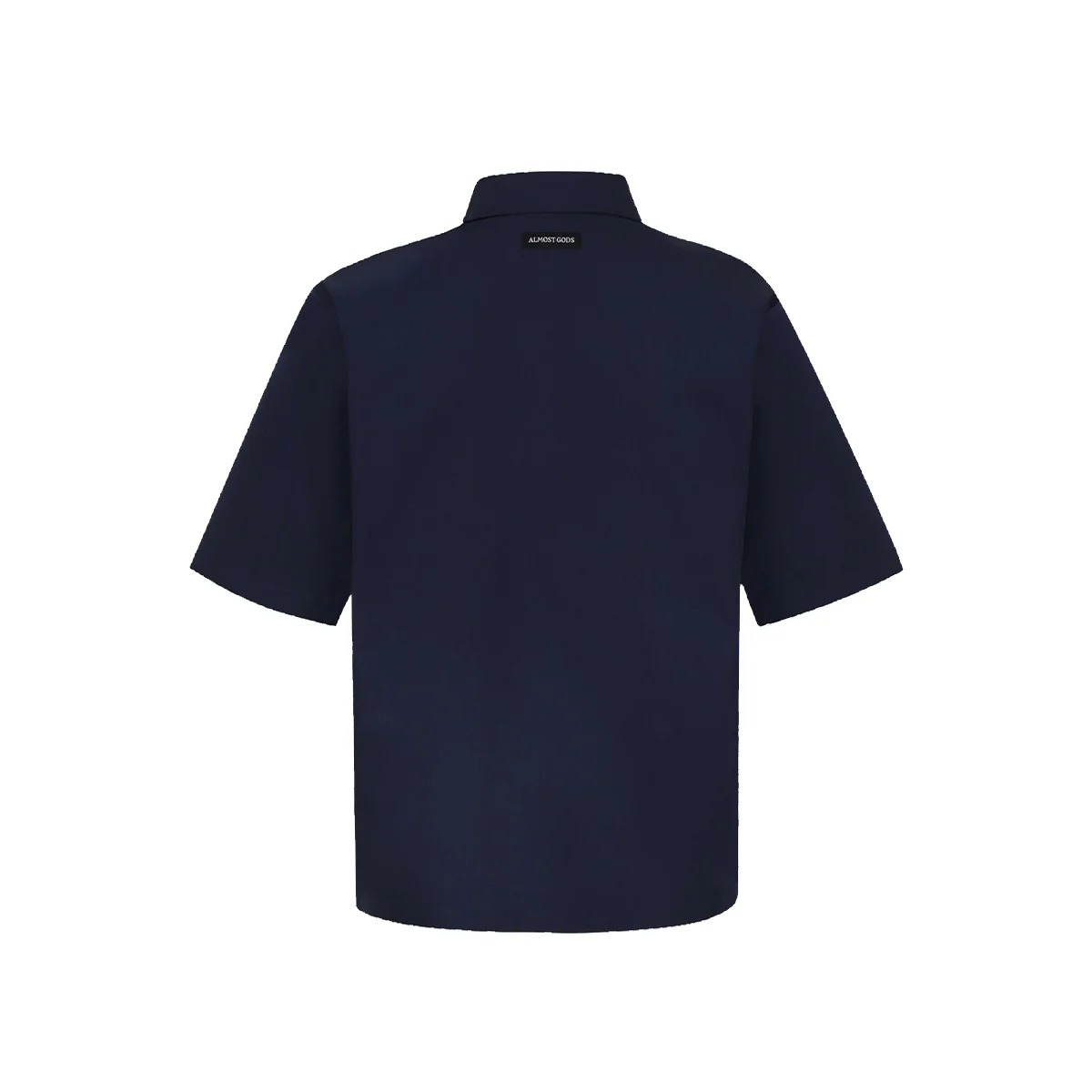 ALPHA CROSS SPRAY PAINT SHIRT IN NAVY - Image 3