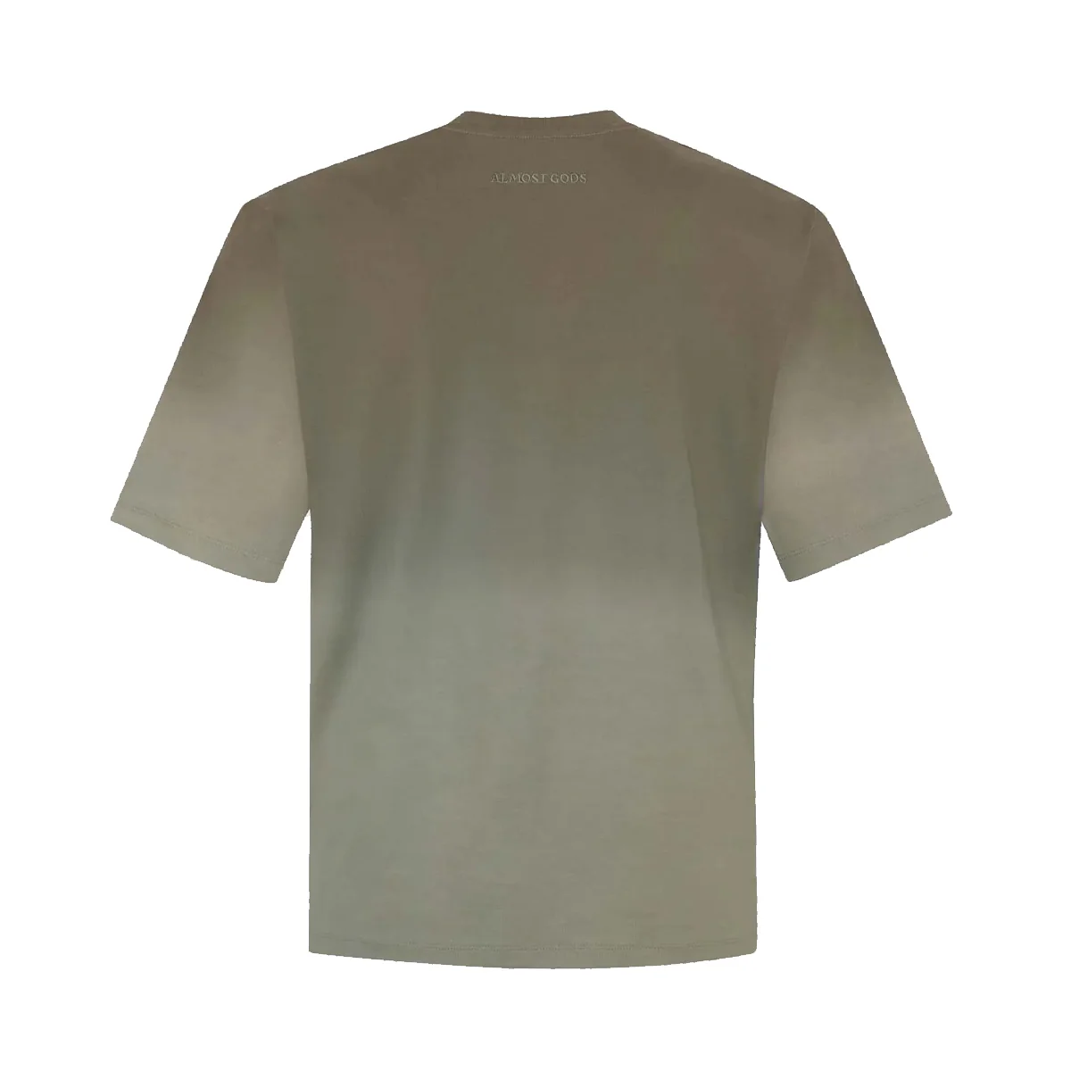 Alpha Cross Tee in Dip-Dye 'Green' - Image 2