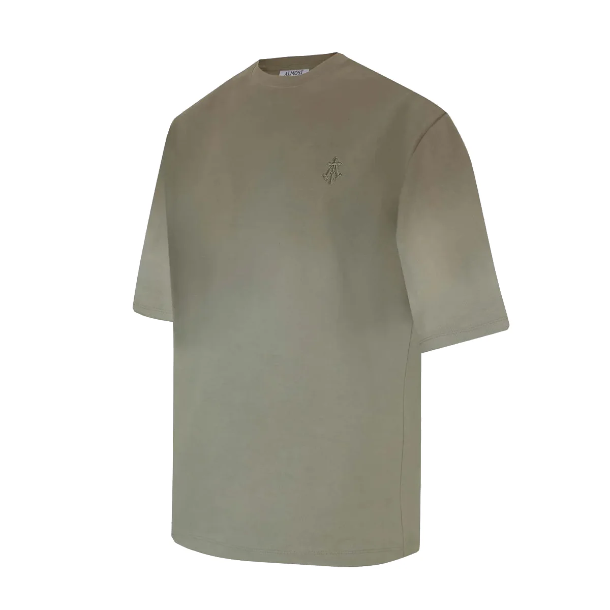 Alpha Cross Tee in Dip-Dye 'Green' - Image 3