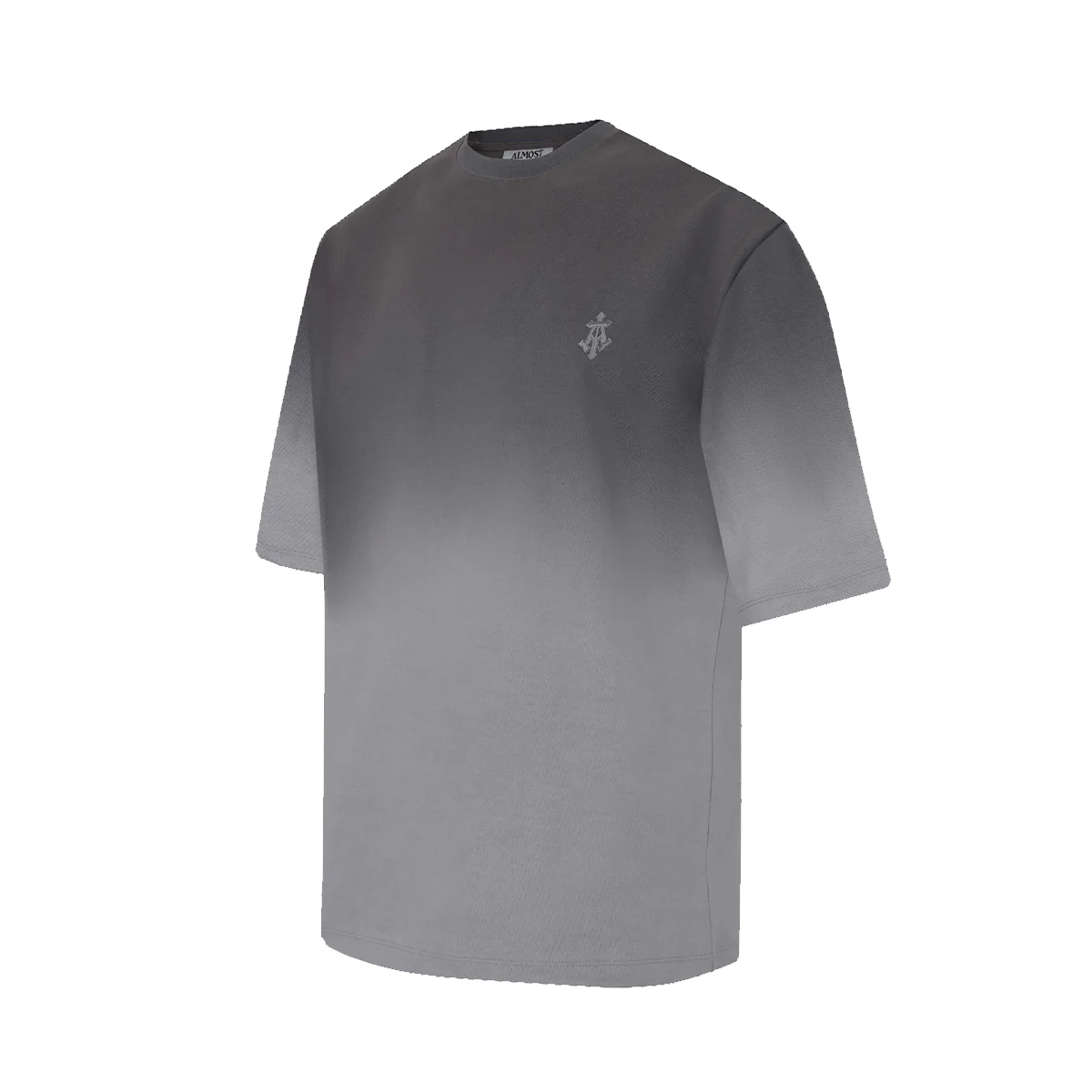 Alpha Cross Tee in Dip-Dye 'Grey' - Image 3