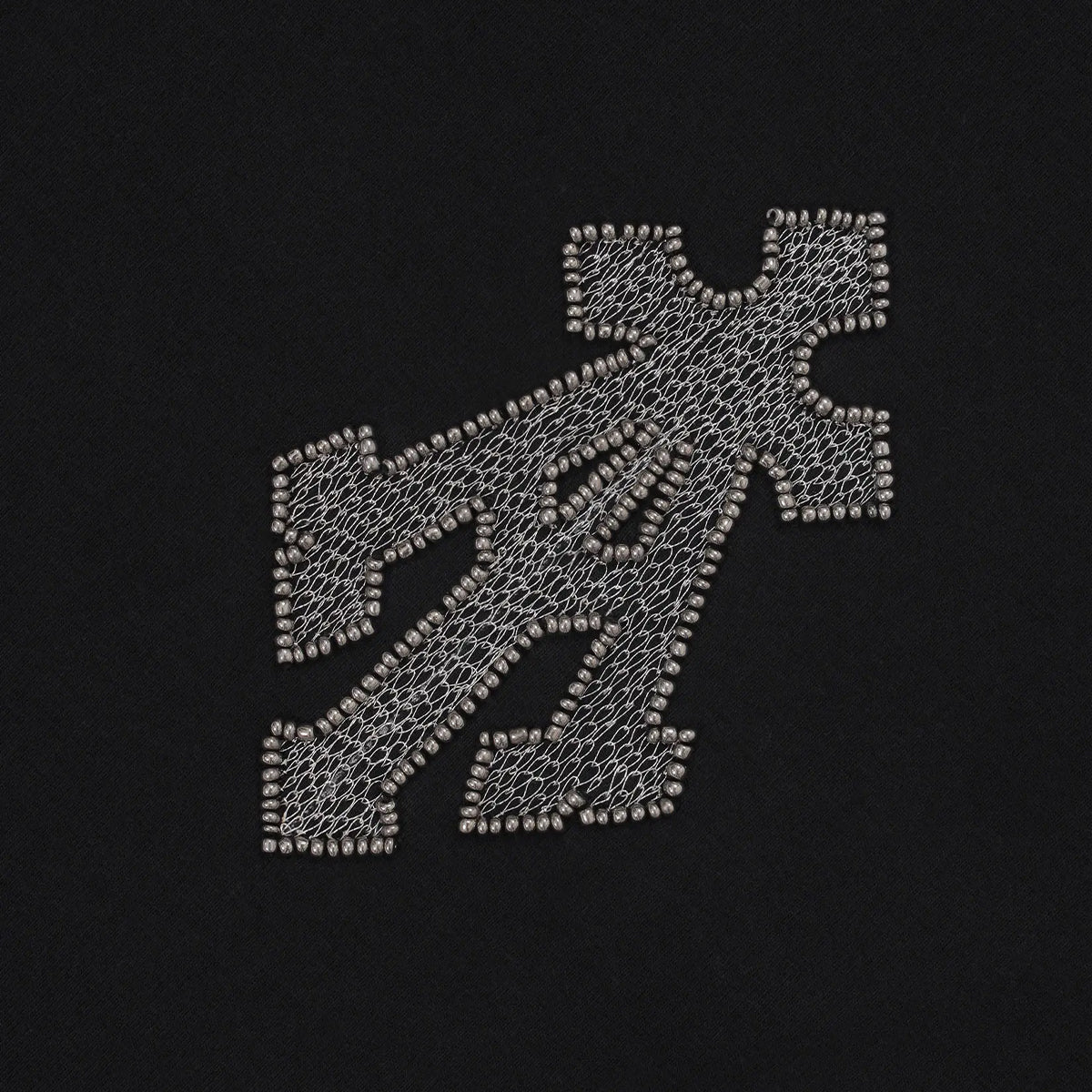 Alpha Cross Tee in Zari Embroidery - Image 5