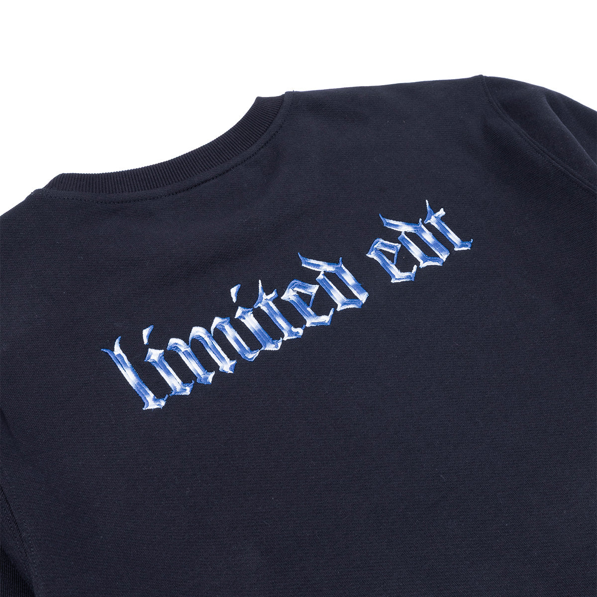 Limited Edt 'Midnight Script' Crewneck 'Black/White/Blue' - Image 3