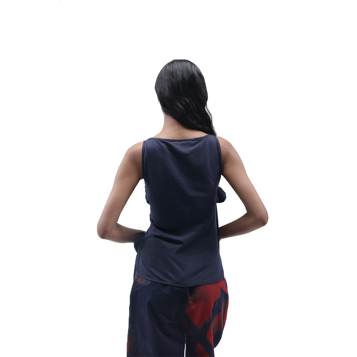 Appliqué Knot Top in Purple - Image 4