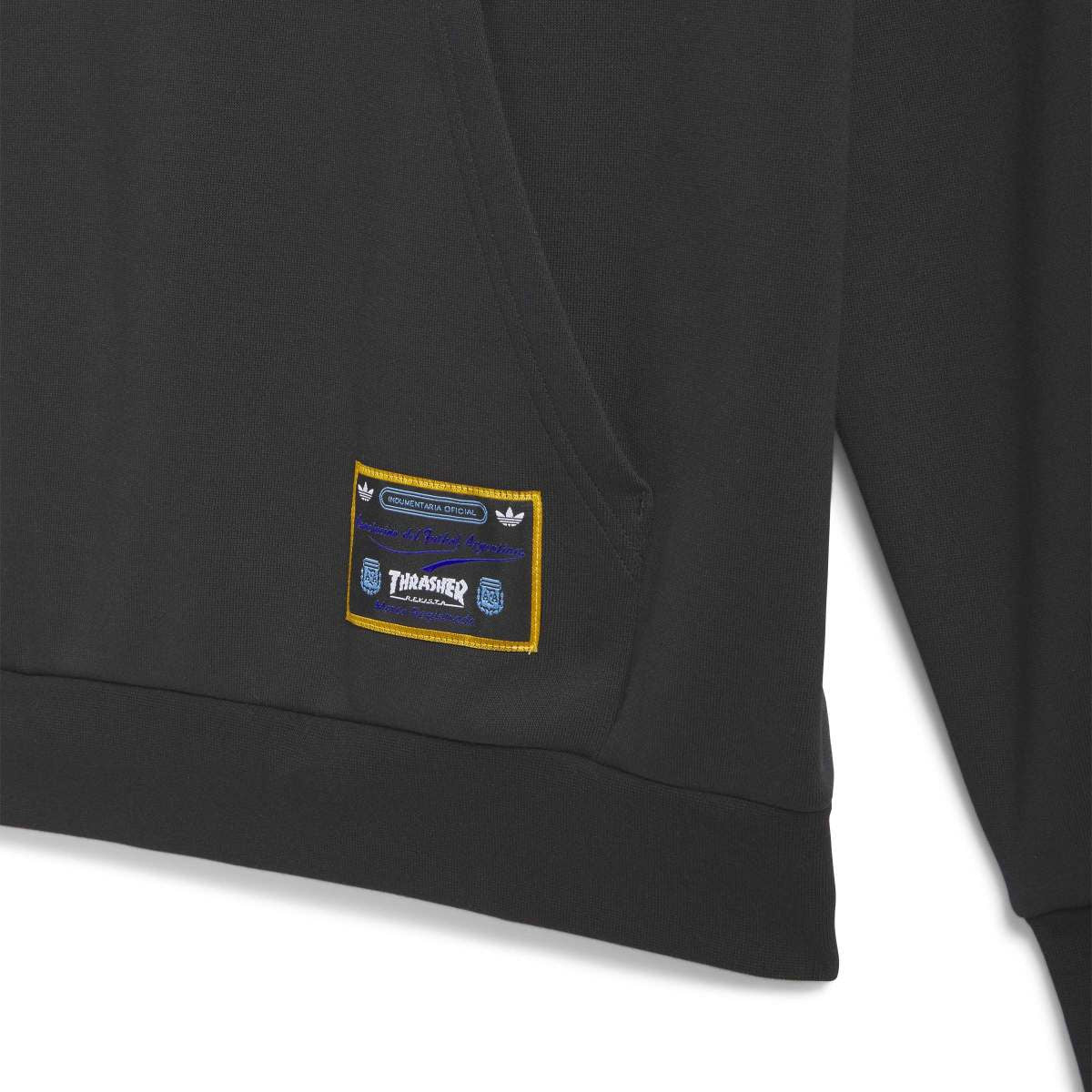 + Argentina + Thrasher Hoodie 'Black' - Image 5