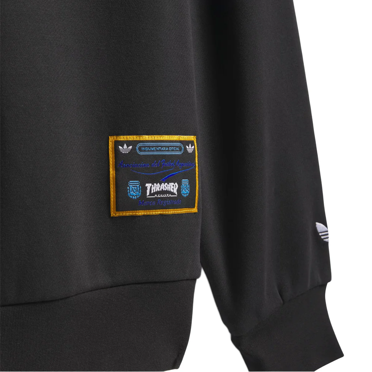 + Argentina x Thrasher Crewneck Sweatshirt 'Black' - Image 4