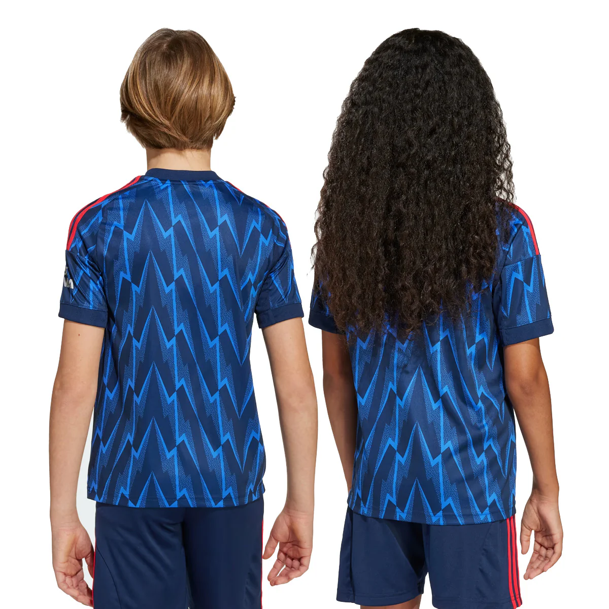 Arsenal 25/26 Away Kids Jersey 'Night Indigo / Grey Two' - Image 3