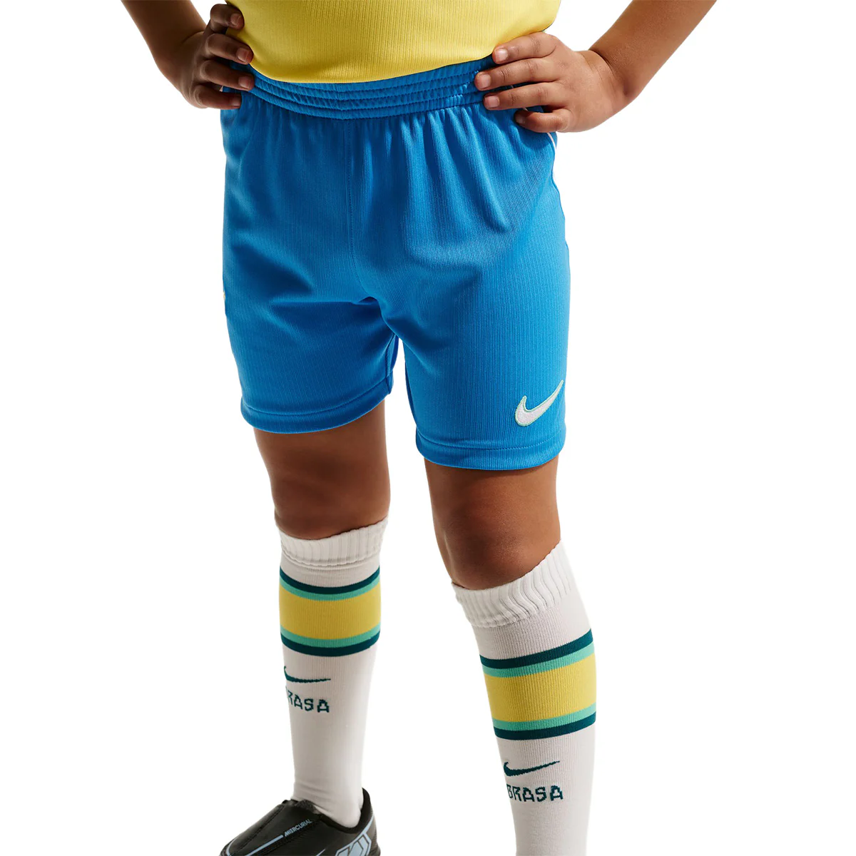 Brazil 2026 Stadium Home Little Kids' Soccer 3-Piece Kit 'CANARY/LIGHT MENTA/GEODE TEAL' - Image 7