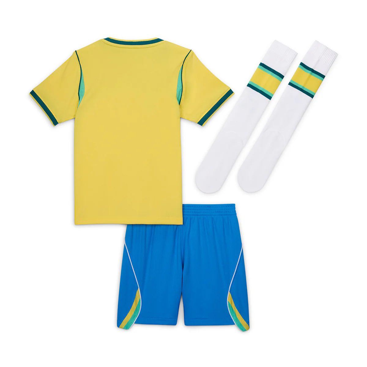 Brazil 2026 Stadium Home Little Kids' Soccer 3-Piece Kit 'CANARY/LIGHT MENTA/GEODE TEAL' - Image 9