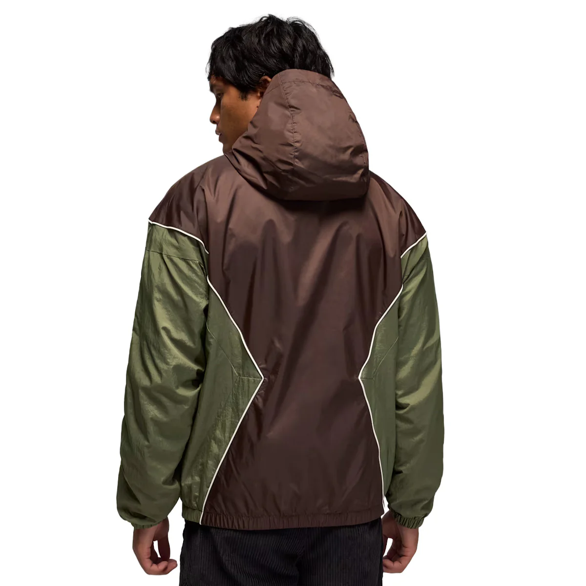 Brooklyn Mens Hooded Draft Jacket 'BAROQUE BROWN/MEDIUM OLIVE/SAIL/SAIL' - Image 3