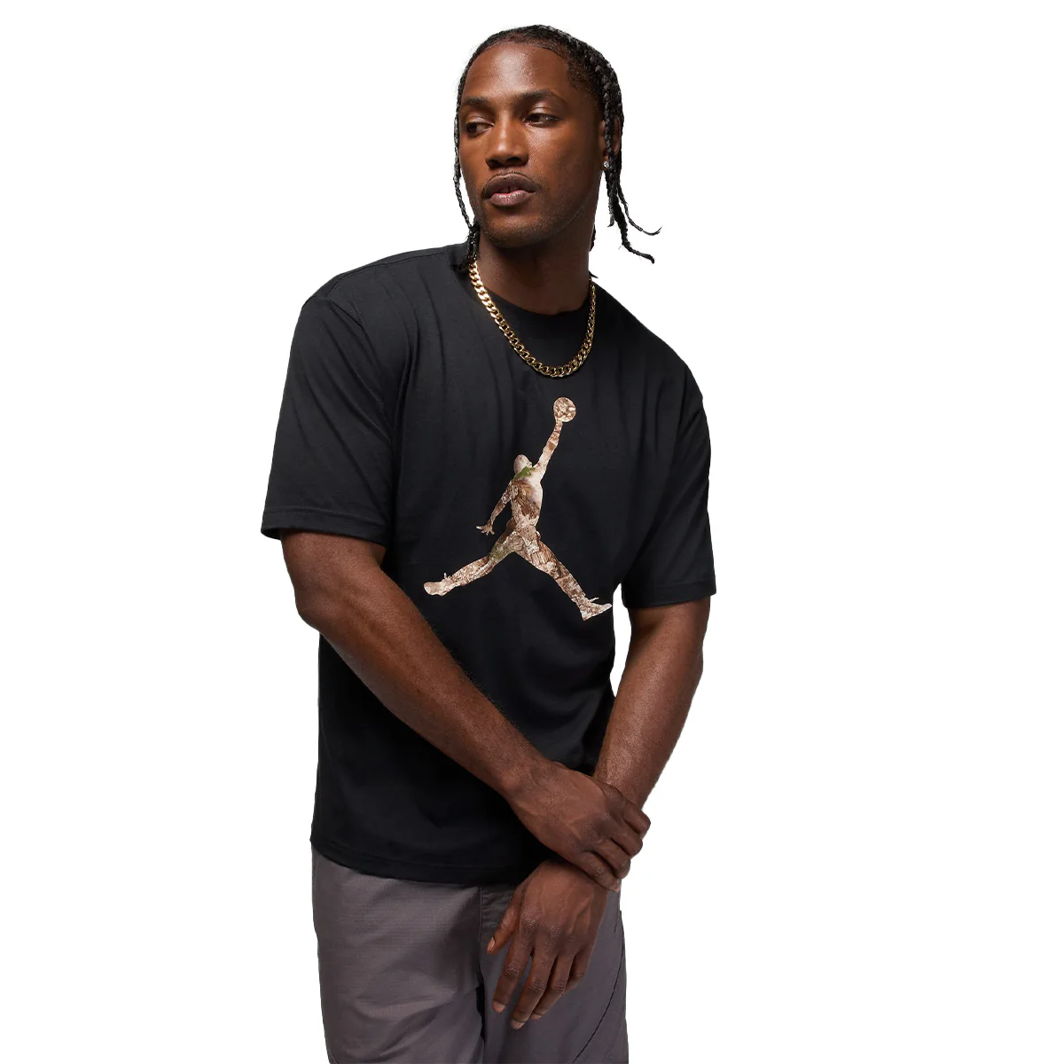 Brooklyn Men's Realtree Jumpman T-Shirt 'Black/Sail'