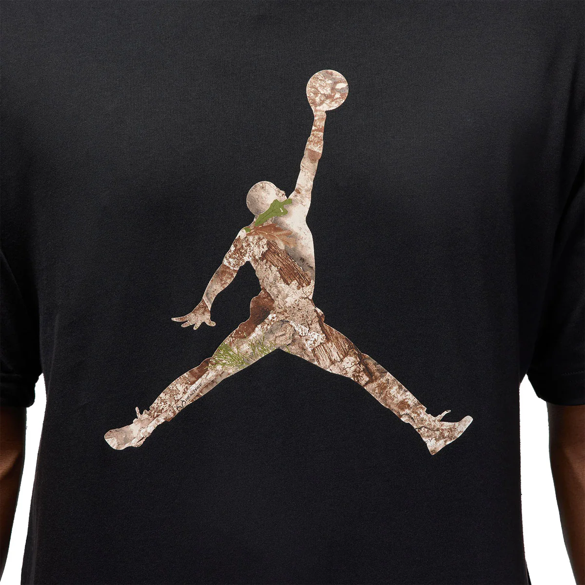 Brooklyn Men's Realtree Jumpman T-Shirt 'Black/Sail' - Image 3