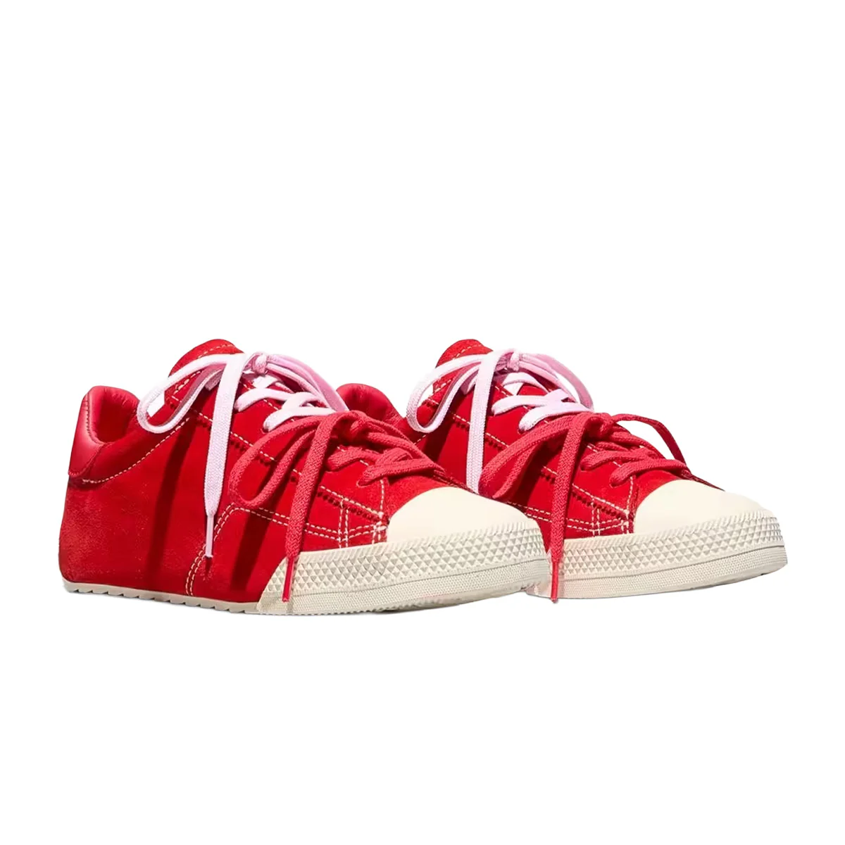 Chuck Taylor Lo 'Red/New Found Bloom/Egret' - Image 2