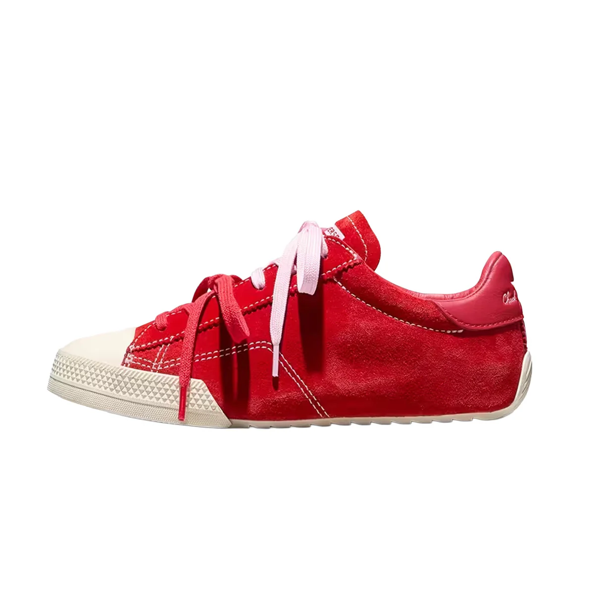 Chuck Taylor Lo 'Red/New Found Bloom/Egret' - Image 3