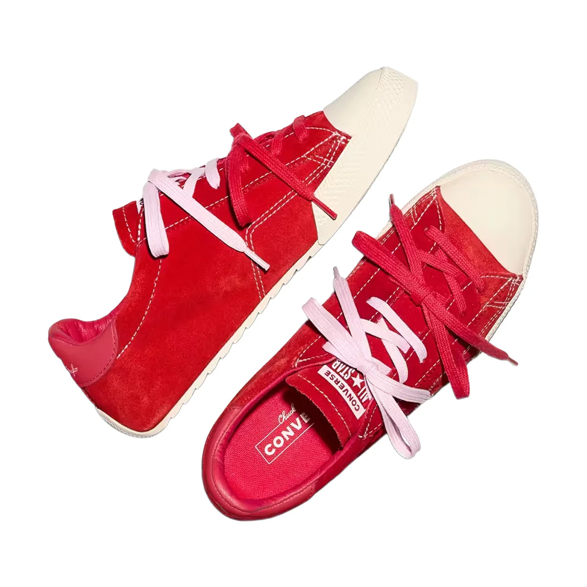 Chuck Taylor Lo 'Red/New Found Bloom/Egret' - Image 4