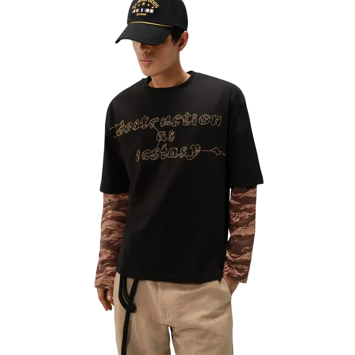 Destruction as Ecstasy Embroidered Tee - Image 2