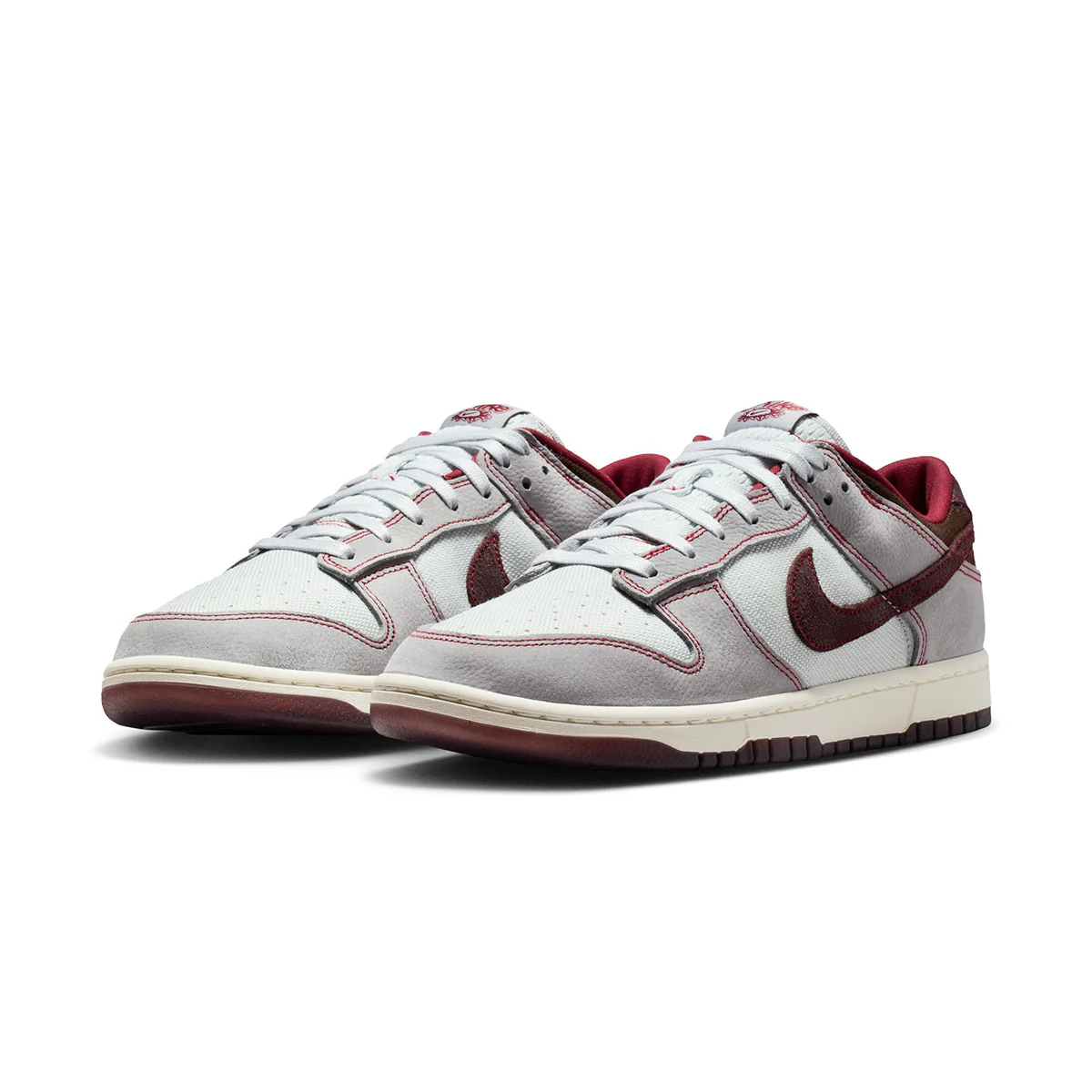 Dunk Low Retro SE 'PURE PLATINUM/BURGUNDY CRUSH/WOLF GREY' - Image 2