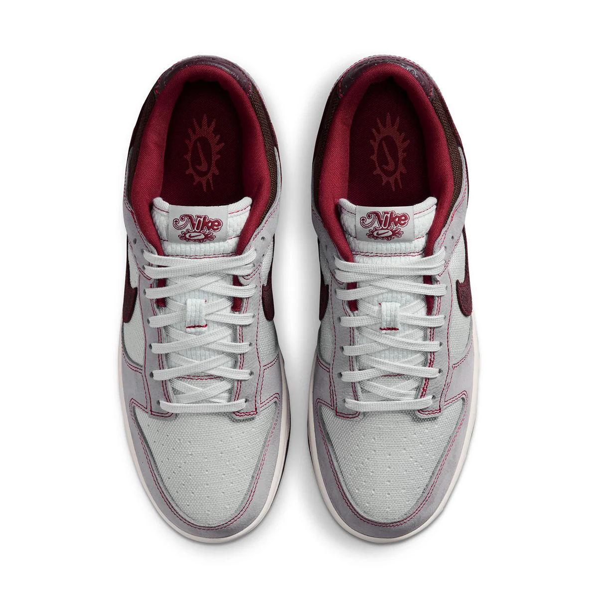 Dunk Low Retro SE 'PURE PLATINUM/BURGUNDY CRUSH/WOLF GREY' - Image 4