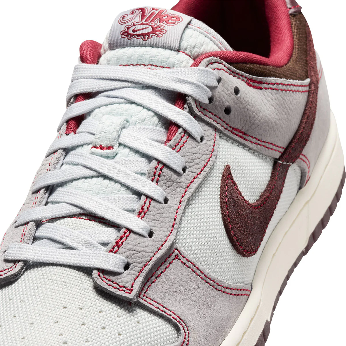 Dunk Low Retro SE 'PURE PLATINUM/BURGUNDY CRUSH/WOLF GREY' - Image 8