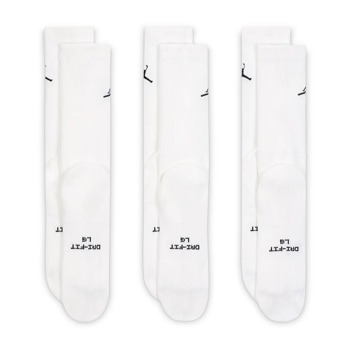 Everyday Crew Socks 3-Pair 'WHITE/BLACK' - Image 2