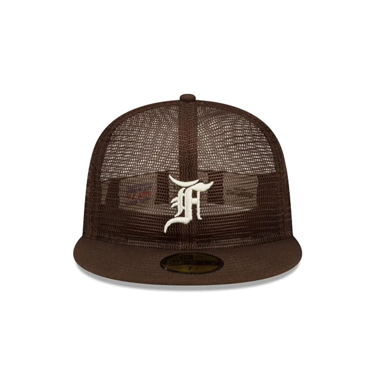 '+ Fear of God Essentials Full Mesh 59FIFTY Closed Brown