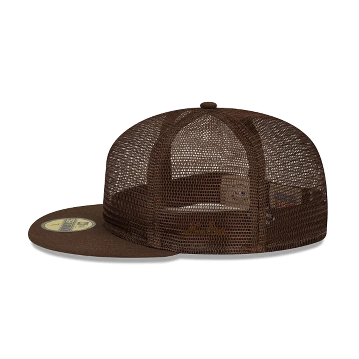 '+ Fear of God Essentials Full Mesh 59FIFTY Closed Brown - Image 4