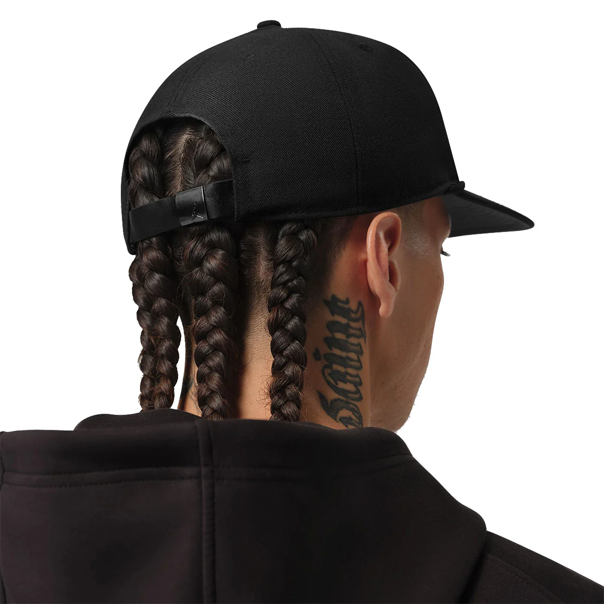 Flight Club Pro Unstructured Flat Bill Hat 'BLACK/BLACK' - Image 6