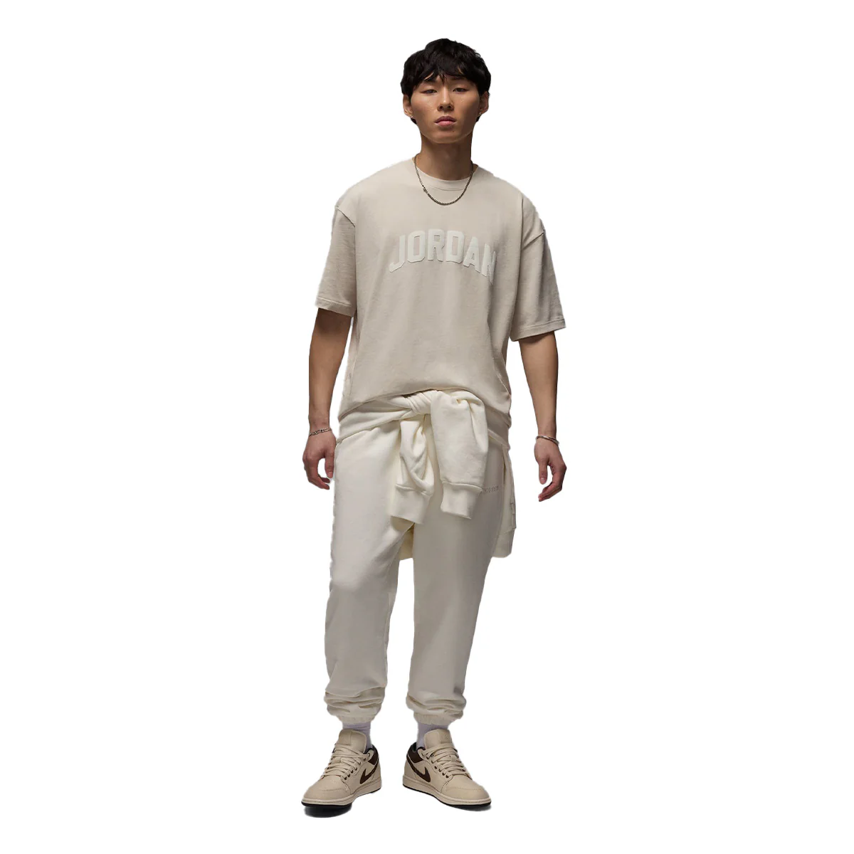 Flight Essentials Boxy Short Sleeve Crew T-Shirt 'Light Orewood Brown/Sail' - Image 2